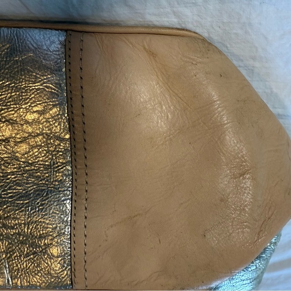 Coach Metallic Gold and Tan Tote Bag - Picture 6 of 10